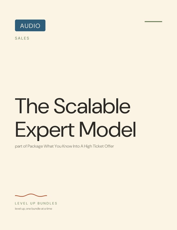 The Scalable Expert Model