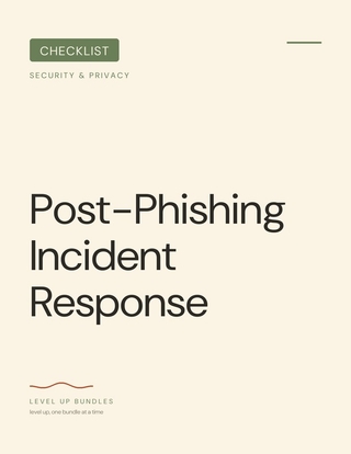 Post-Phishing Incident Response