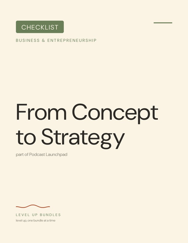 From Concept to Strategy