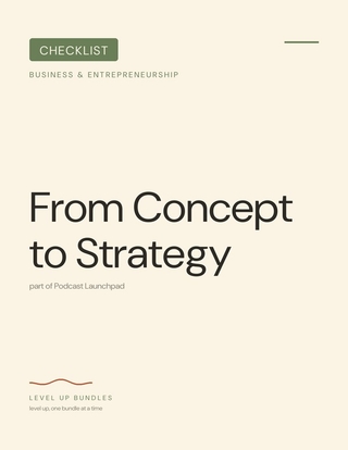 From Concept to Strategy