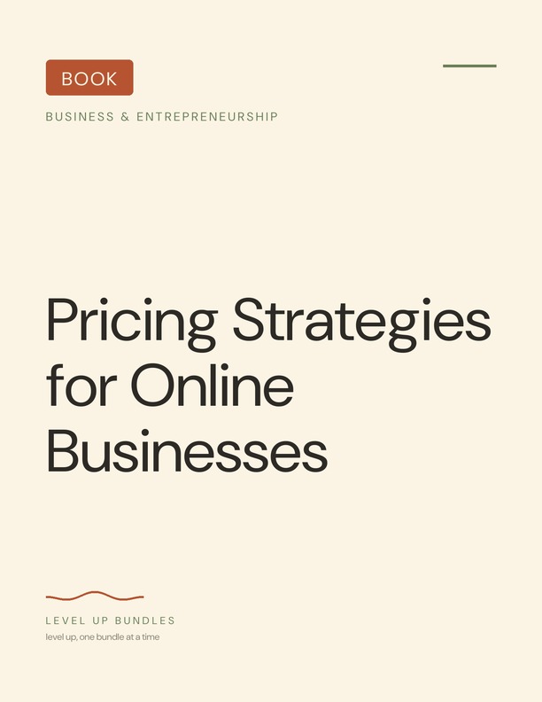 Pricing Strategies for Online Businesses