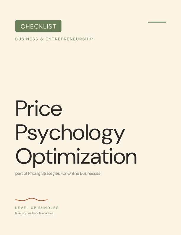 Price Psychology Optimization