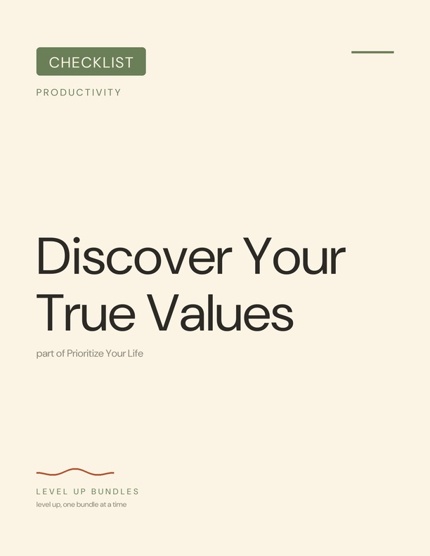 Discover Your True Values