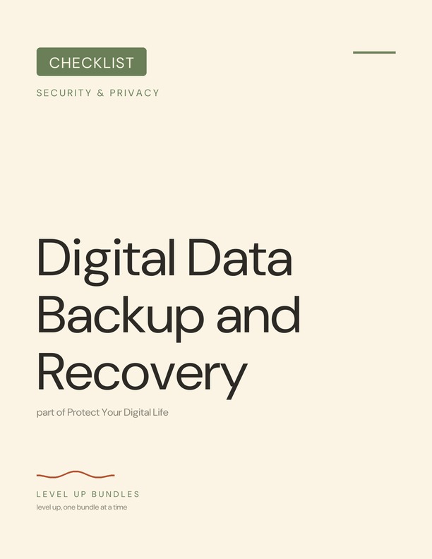 Digital Data Backup and Recovery