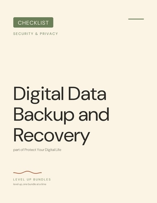 Digital Data Backup and Recovery
