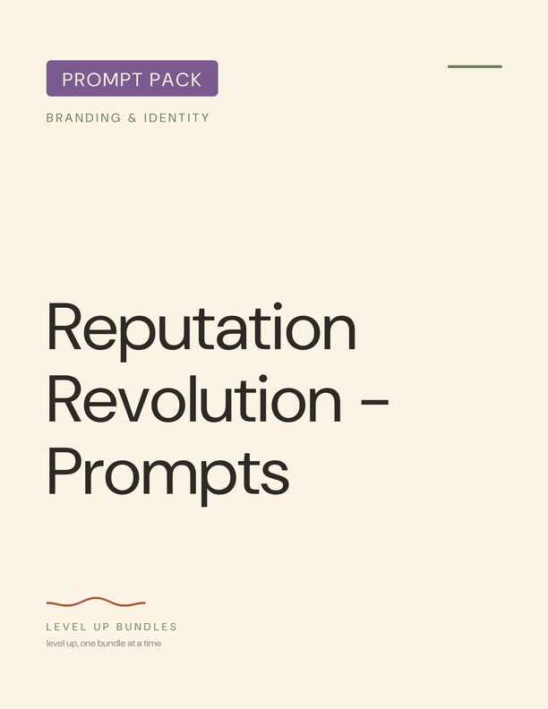 Reputation Revolution - Prompts