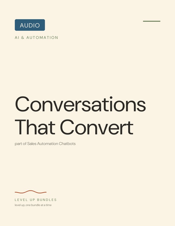 Conversations That Convert