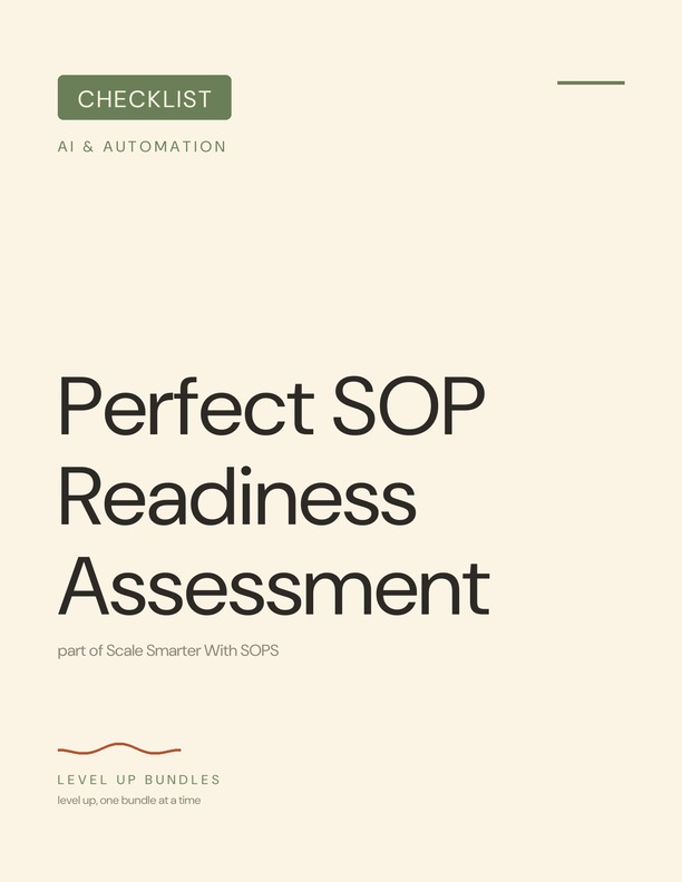 Perfect SOP Readiness Assessment