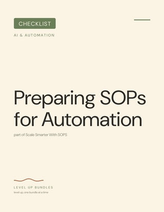 Preparing SOPs for Automation