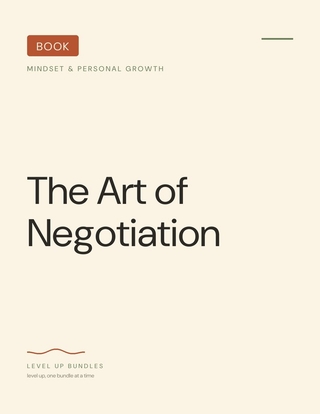 The Art of Negotiation