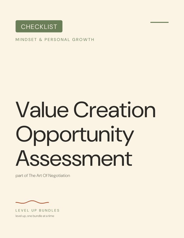 Value Creation Opportunity Assessment
