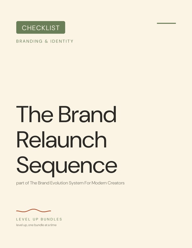 The Brand Relaunch Sequence