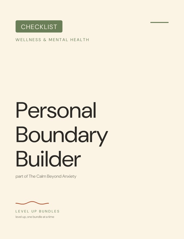 Personal Boundary Builder