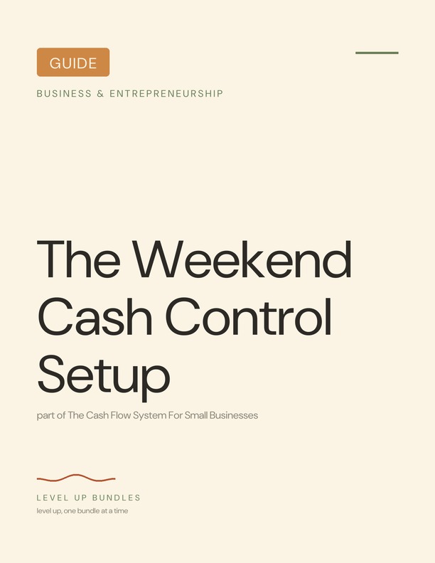 The Weekend Cash Control Setup