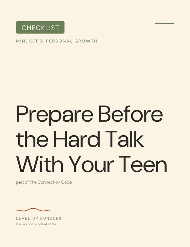 Prepare Before the Hard Talk With Your Teen