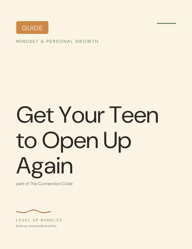 Get Your Teen to Open Up Again
