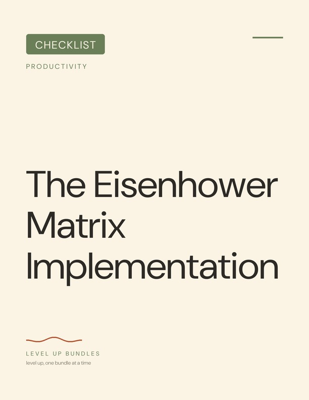 The Eisenhower Matrix Implementation