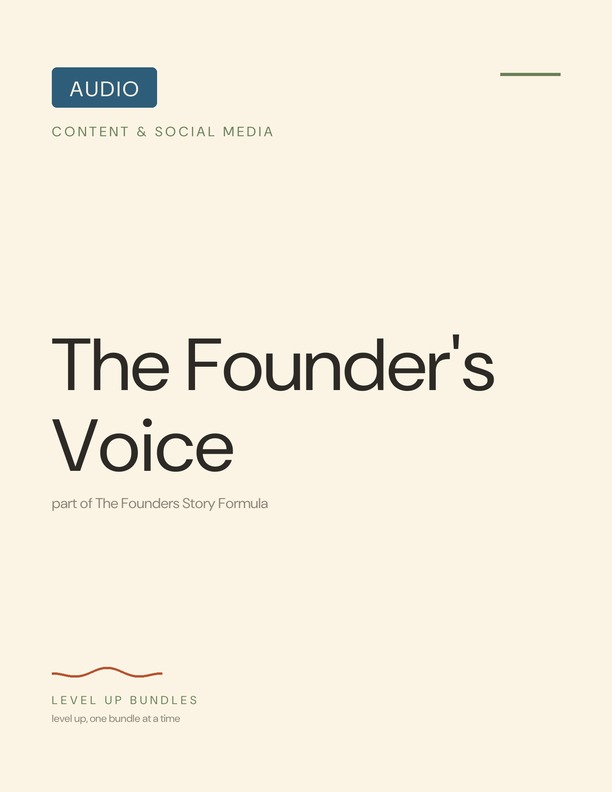 The Founder's Voice