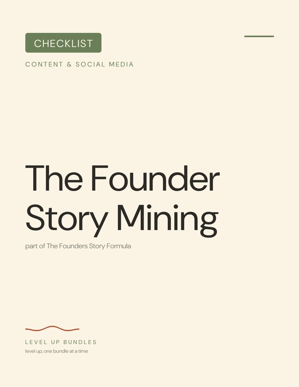The Founder Story Mining