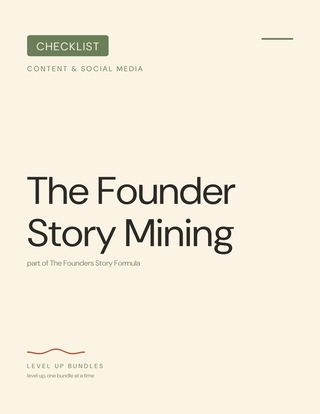 The Founder Story Mining