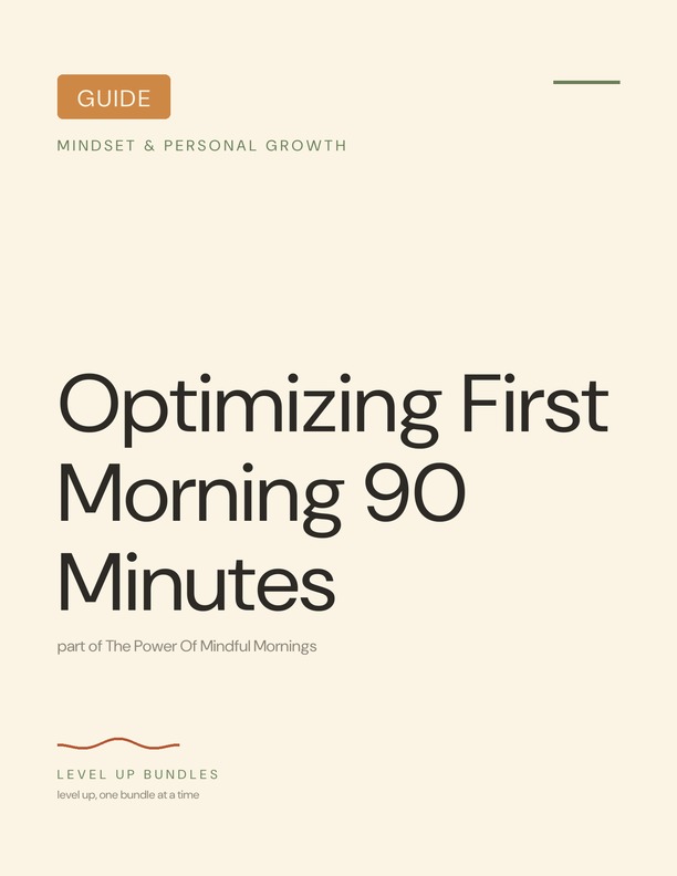Optimizing First Morning 90 Minutes