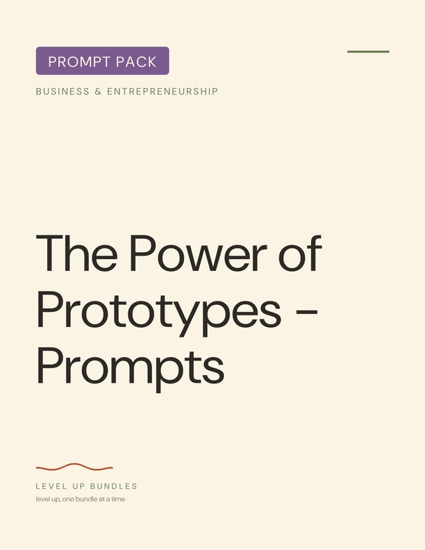 The Power of Prototypes - Prompts