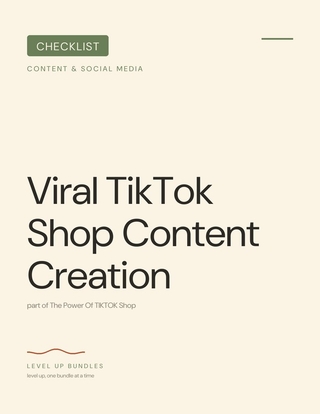 Viral TikTok Shop Content Creation