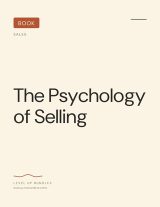 The Psychology of Selling