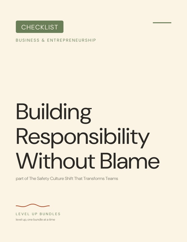 Building Responsibility Without Blame