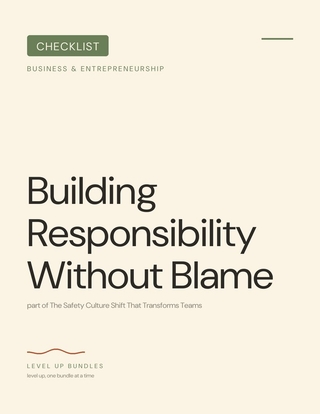 Building Responsibility Without Blame