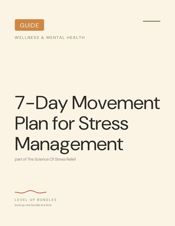 7-Day Movement Plan for Stress Management
