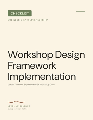 Workshop Design Framework Implementation