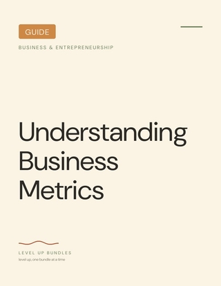 Understanding Business Metrics - Guide