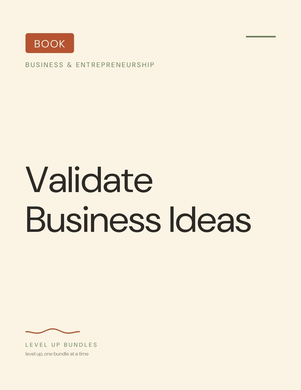 Validate Business Ideas - Ebook