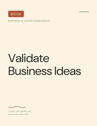 Validate Business Ideas - Ebook