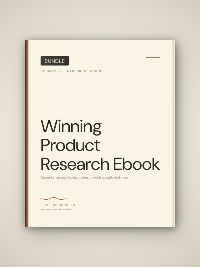 Winning Product Research Ebook
