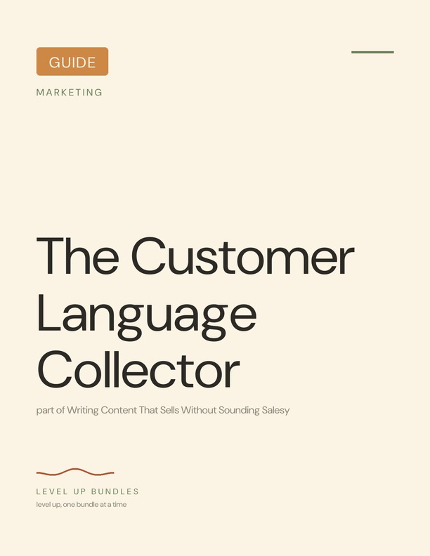 The Customer Language Collector