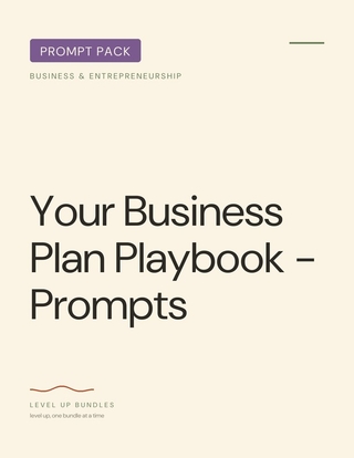 Your Business Plan Playbook - Prompts